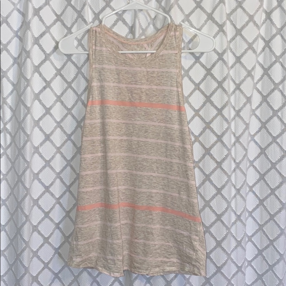 Lululemon striped open back tank top